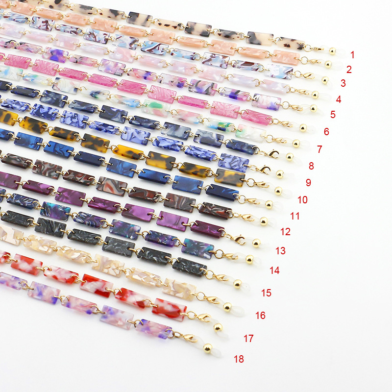 Mask Chain Tortoise Eyeglass Holder Lanyard around Neck for Women Girls  Cute Resin Sunglass Chain Necklace for Adult