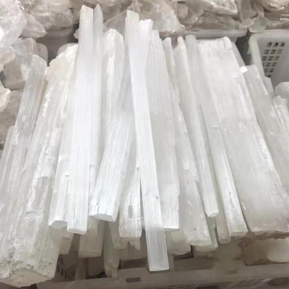 Wholesale Natural Raw Selenite Wands Energy Stone Rough Selenite Sticks