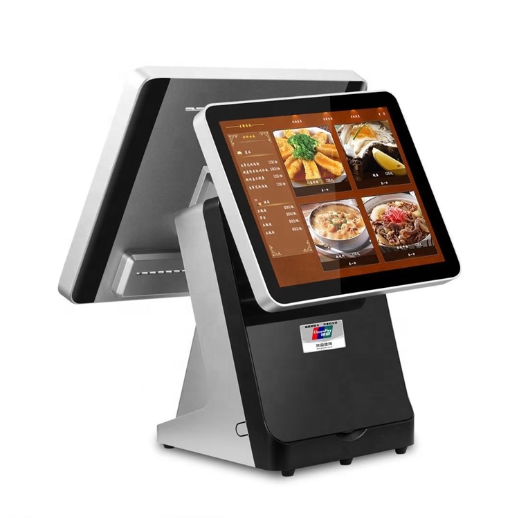Новинка, все в одном, система windows, двухэкранный POS-терминал, кассовый аппарат