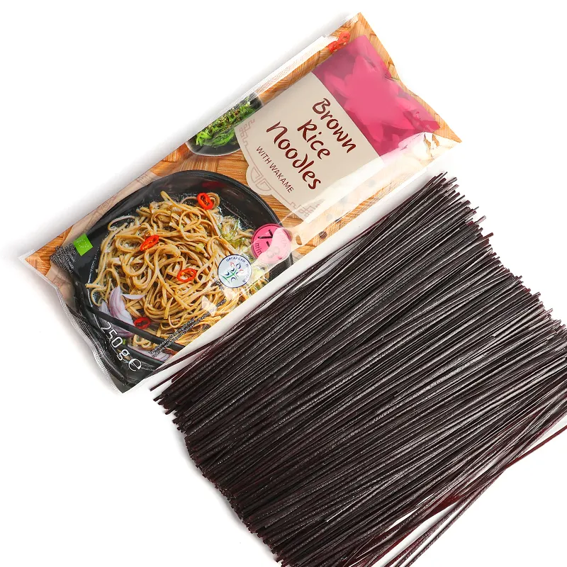 Wholesale Dried Organic Healthy Nutritious Rice Noodles Bulk Brown Rice Vermicelli Noodles With Wakame