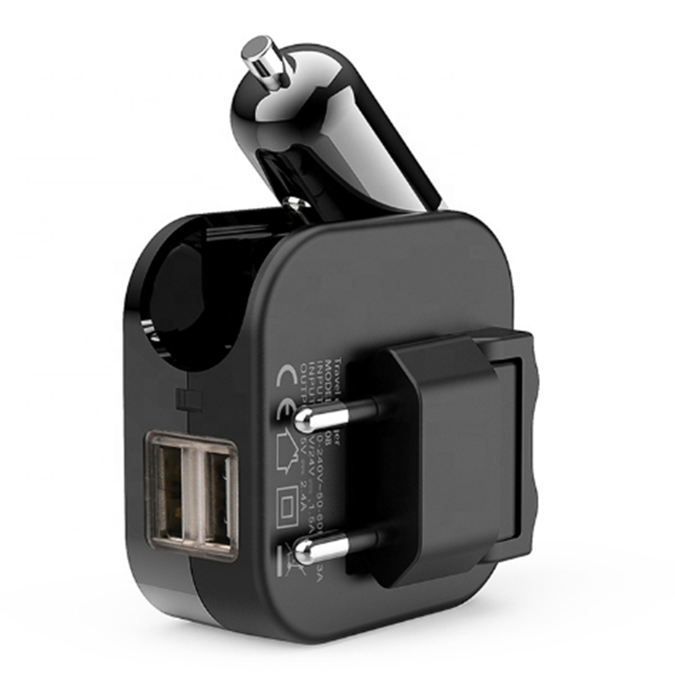 Высокое качество ЕС/Великобритания/США Plug 2.1A 2-в-1 Зарядное устройство с двумя портами USB зарядное устройство дома стены автомобиля зарядное устройство USB для зарядки порта зарядки автомобильным зарядным устройством