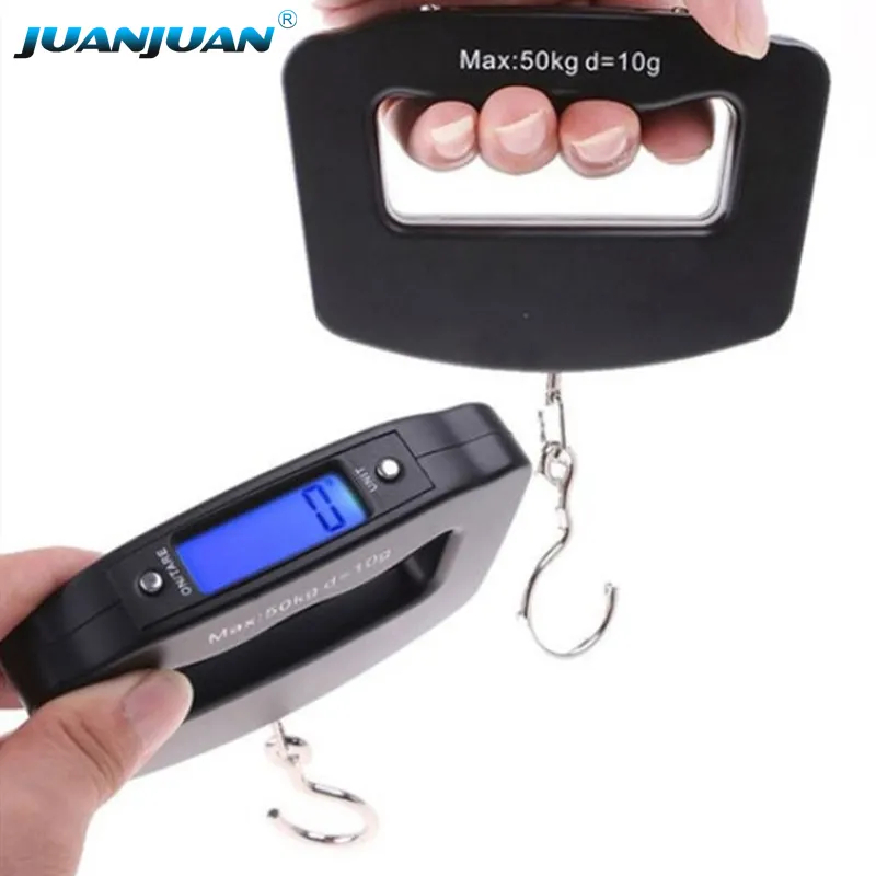 Digital 50kg 10g Portable Luggage Scale Electronic Suitcase Travel Hanging Smart Weighing Scale with Backlight