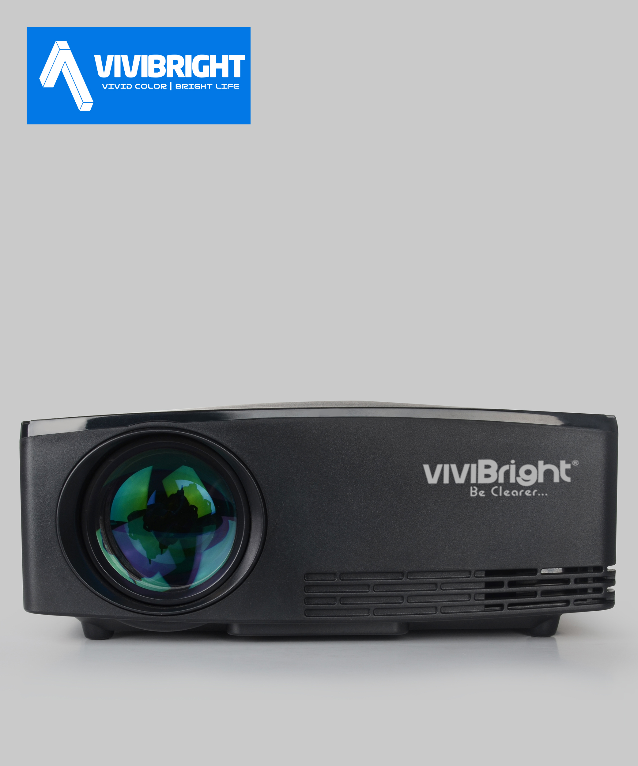 Миниатюрный мультимедийный видеопроектор vivibright C80UP 1080p full hd, светодиодный проектор USB VGA для домашнего кинотеатра, детский ЖК-проектор