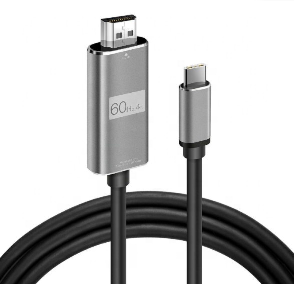 Кабель USB C-HDMI 1,8 м, кабель USB 3,1 Type C Thunderbolt 3-HDMI 4K 60 Гц для новых MacBook pro и Huawei mate и других