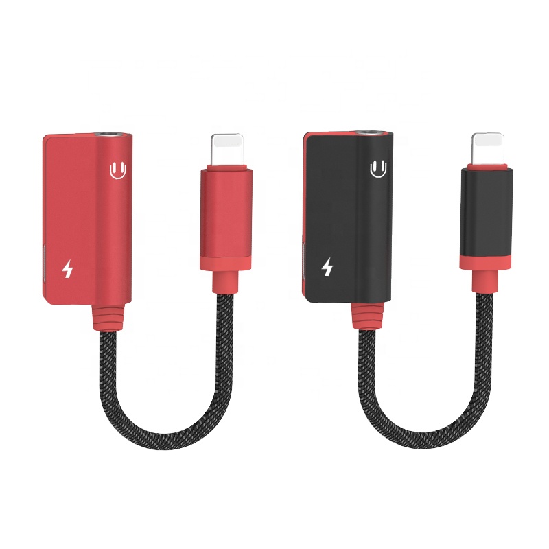 Somostel 2 IN 1 HiFi Audio Headphone Adapter USB Type C To 3.5mm Headphone Audio Jack Adapter For Iphone 11 12 Series