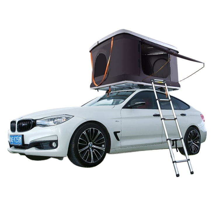 2021 New Outdoor camping pop up foldable hard shell vehicle open car roof top tent box hardtop rooftop tent