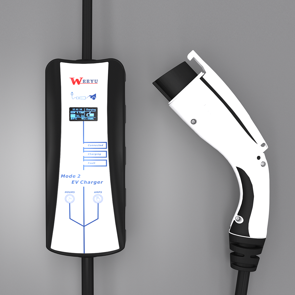 Безопасное портативное зарядное устройство переменного тока 16-32Amp EV для электромобиля