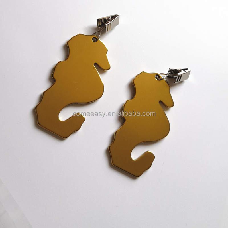 Gold Color Tablecloth Weights Stainless Steel Metal Holder Clip Buckles DIY Hanging Cloth Party Picnic Table Cover Decorat