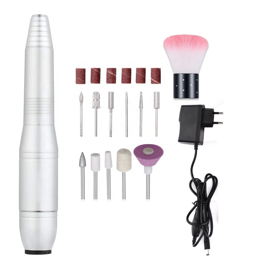 Portable Electric Nail Drill, Compact Electrical Professional Nail File Kit,Manicure Pedicure Polishing Tools For Home Salon Use