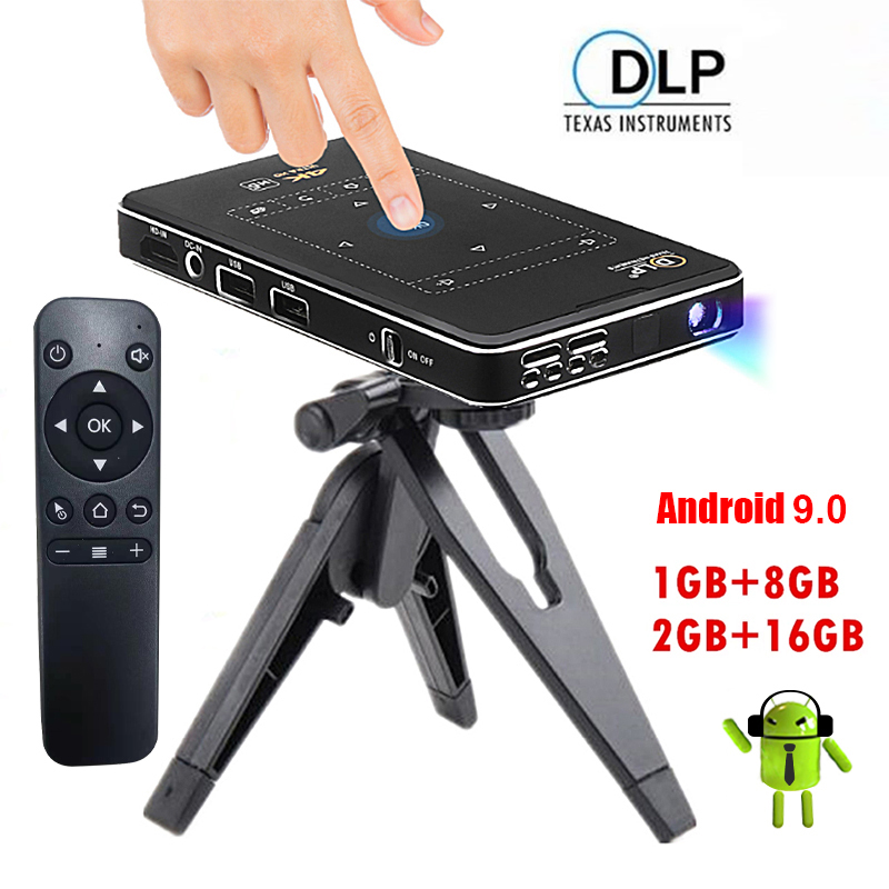 4K Projector Mini Wifi Android Projector Full HD 1080P LED Video Cinema For Home beamer P09 II