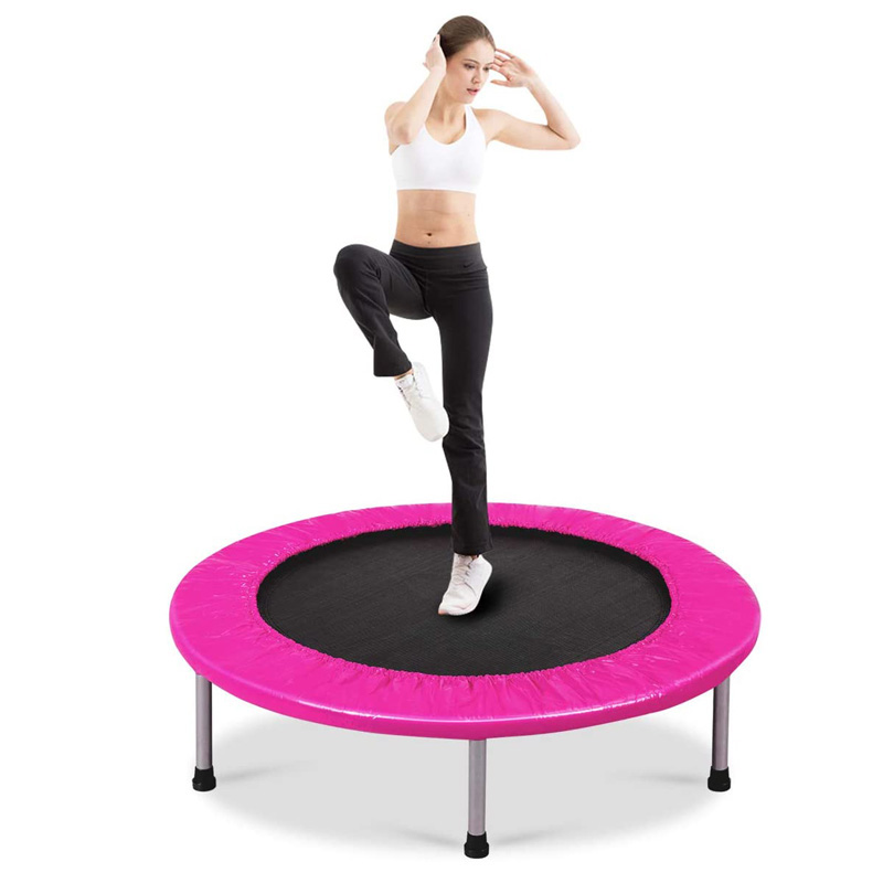 Складной мини батут для фитнеса Rebounder с регулируемой ручкой из пены батут для взрослых для тренировки в помещении и саду
