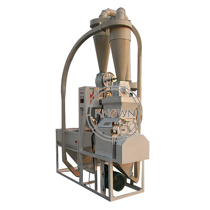 Commercial Mini Automatic Corn Grain Grinding Machines Rice Flour Milling Machine Plant Small Wheat Flour Mill For Home