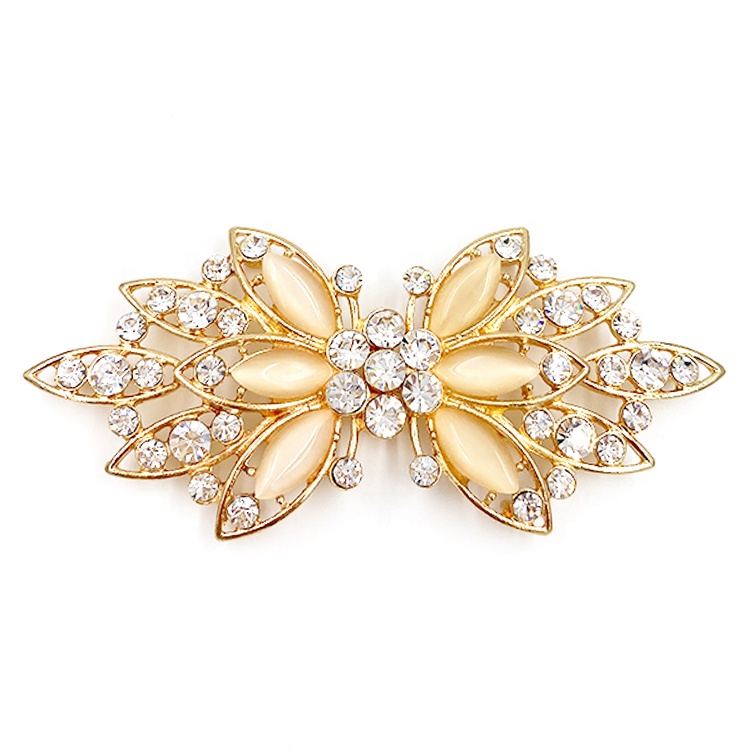 Crystal Wedding Bridal Matching Alloy Rhinestone Crystal Buckle Clasp