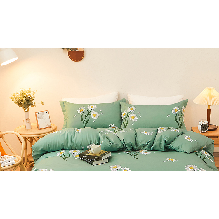 Luxury flower printing 4 in 1 couble bedsheets bedding sets duvet cover bedding set home