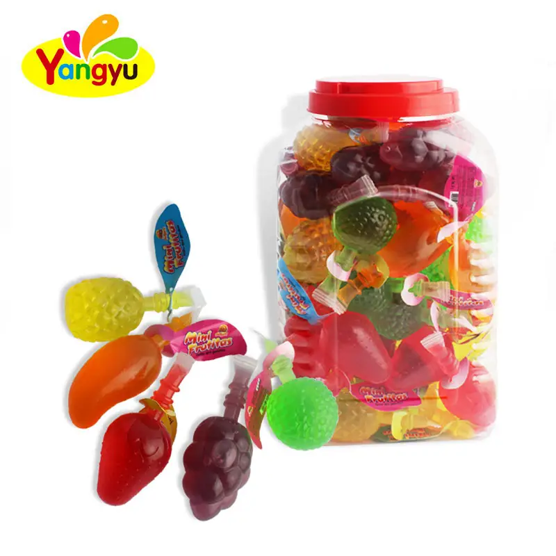 Fruit shaped assorted fruit jelly candy