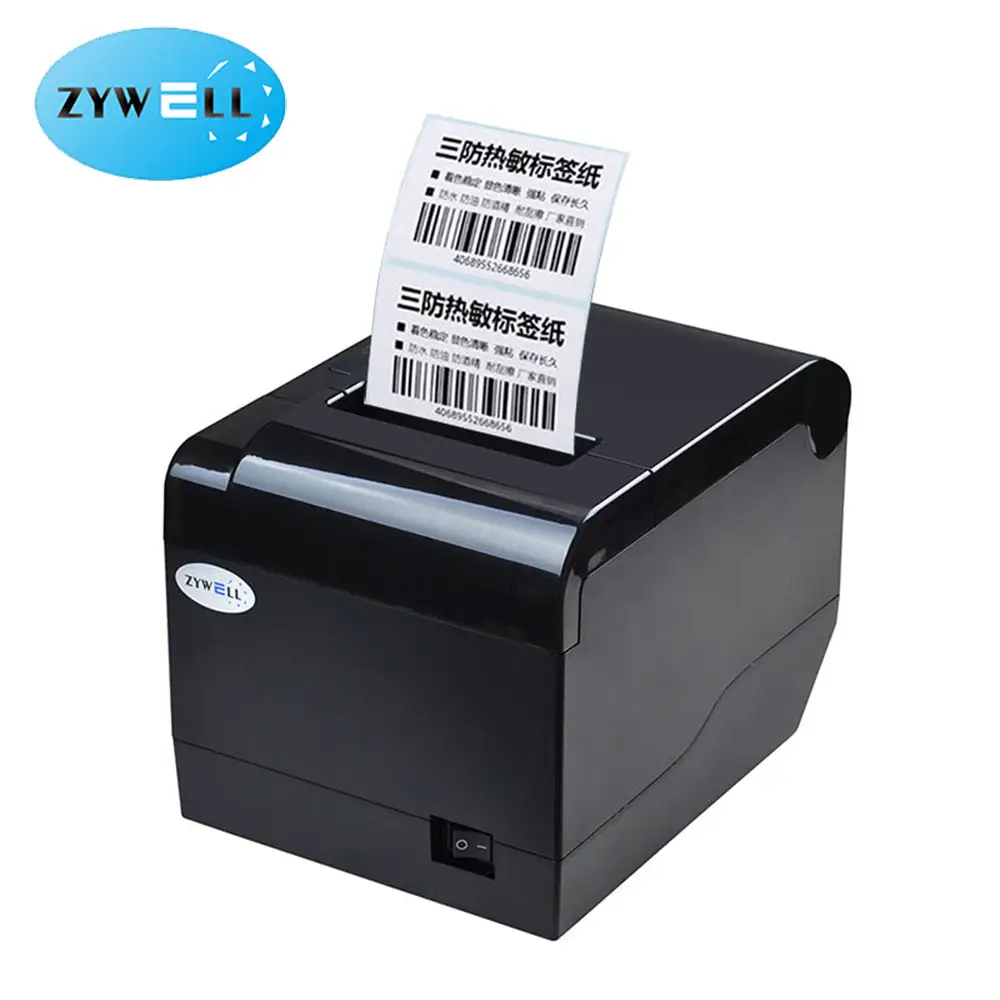 Factory low price 80mm 3inch thermal label printer high speed barcode sticker printer