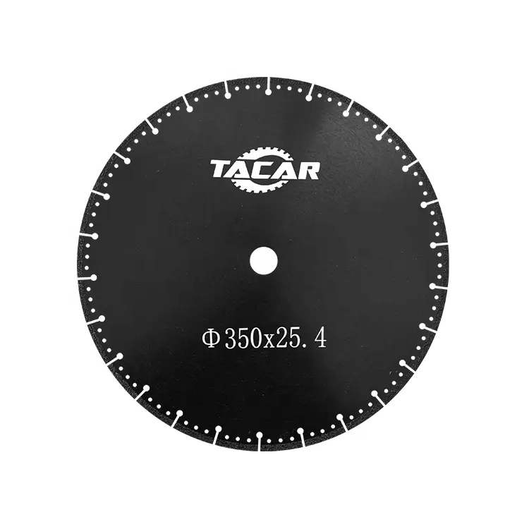 TACAR 350mm Vacuum Brazed Diamond Cutting Wheel With Cooling Hole For Non-ferrous Metal Masonry Ceramic Tiles And PVC