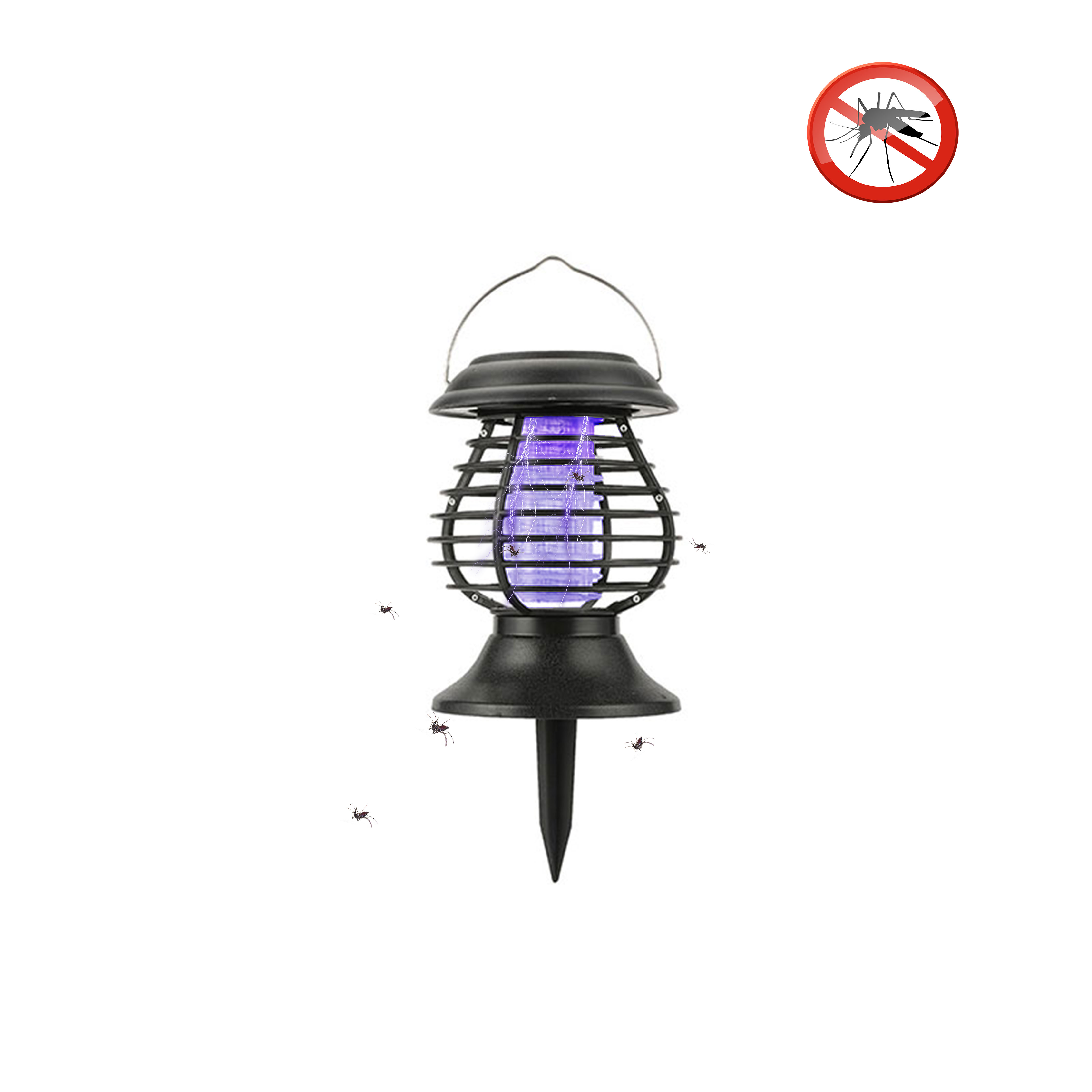 2021 Best Pest Control Lamp Portable Bug Zapper Waterproof solar power UV mosquito killer lamp