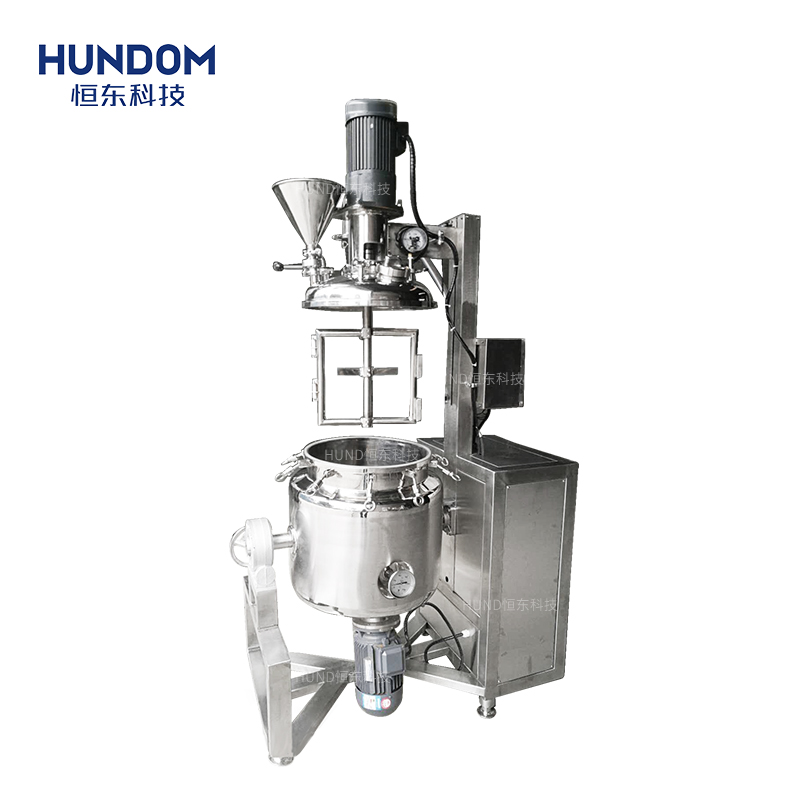 Face cream vacuum homogenizing emulsifier cosmetic ointment mixing tank body lotion making machine
