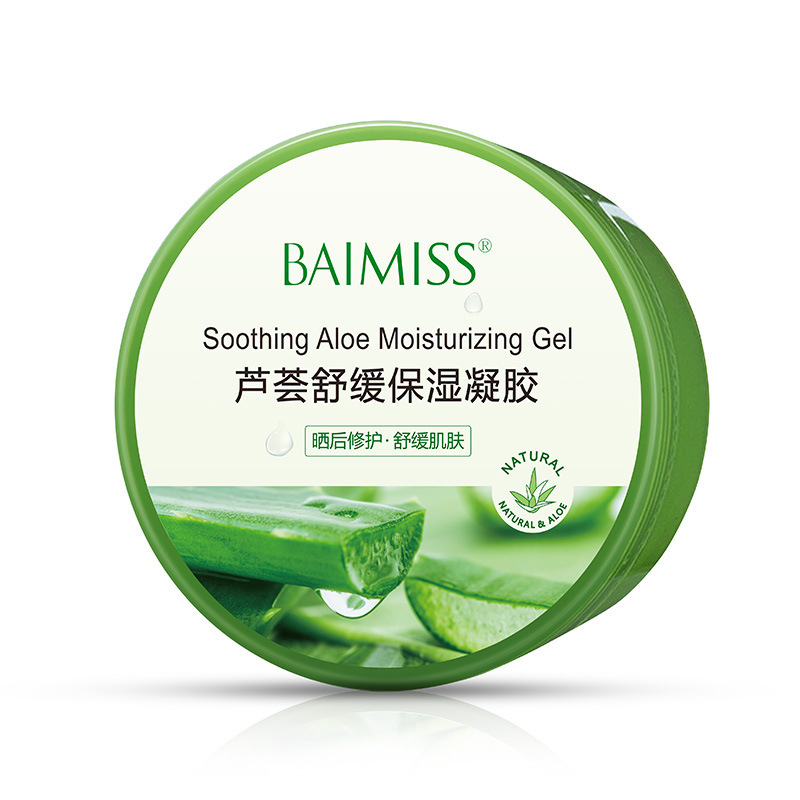 BAIMISSHot продажа private label натуральный уход за кожей Увлажняющий Успокаивающий Гель Алоэ Вера с 100% чистого алоэ вера гелем преимущества
