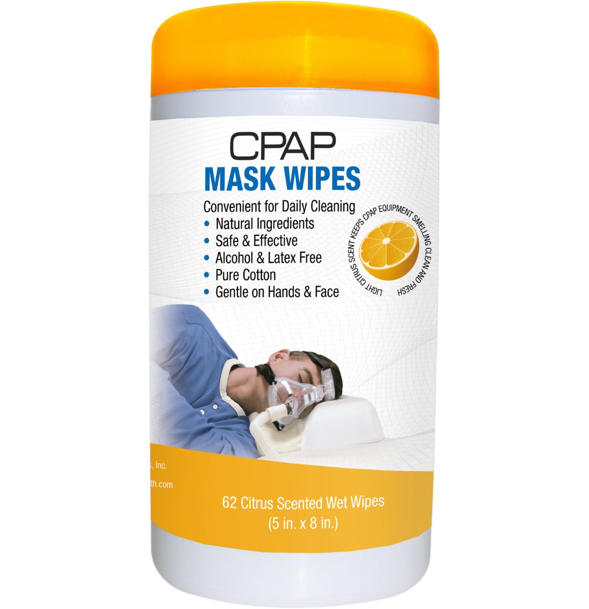 Private label Mask cleaner CPAP mask cleaning wipes in canister