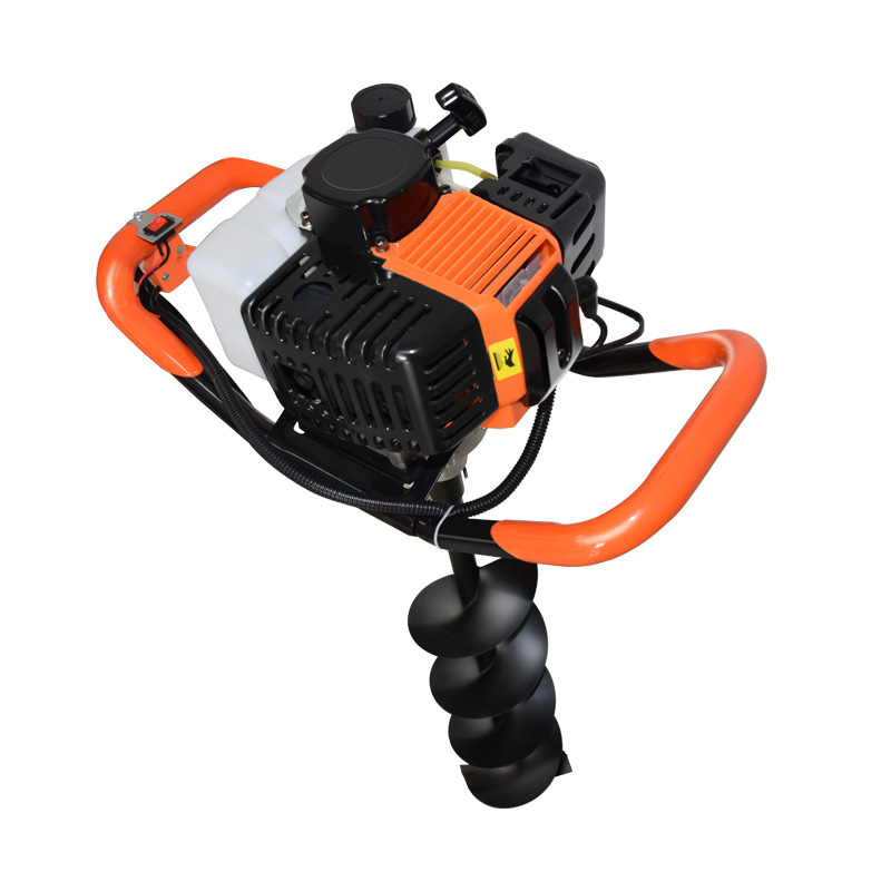 The new gasoline digging machine agricultural planting piling tree planting machine drilling and drilling machine