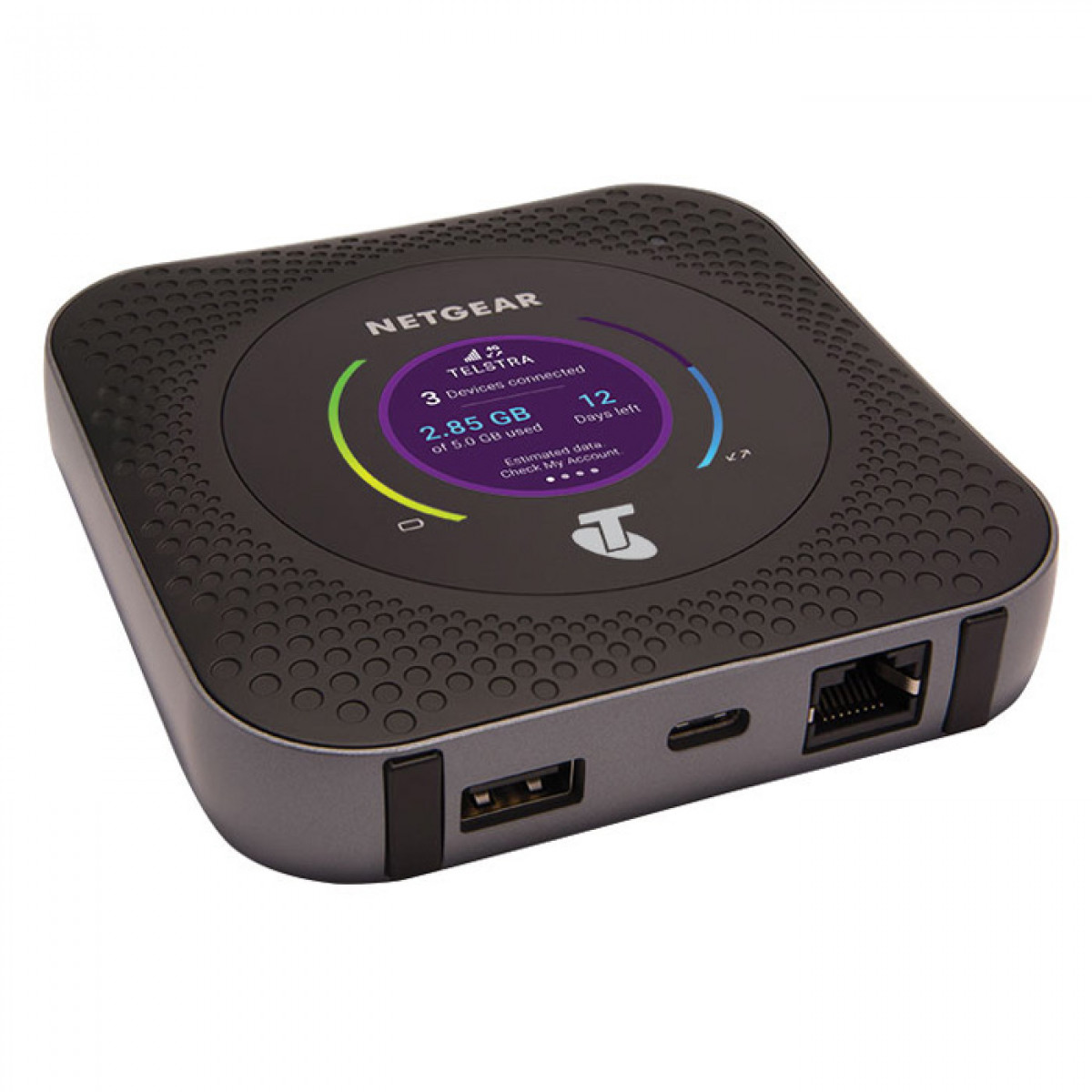 Мобильный Wi-Fi-роутер Netgear M1 Nighthawk MR2100, 2G, 2000 Мбит/с, 5G, Поддержка диапазона LTE FDD B1/B3/B7/B8/B28