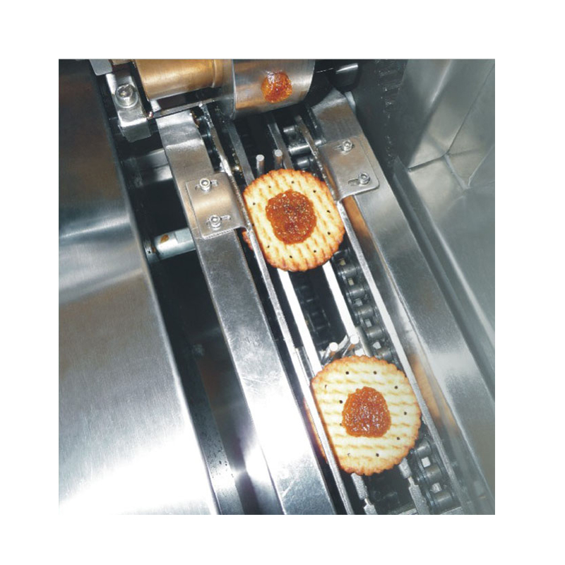 Single Lane Multifunction Cookie Machine Automatic Cream Jam Filling Processing Sandwich Making Biscuit Sandwiching Machine