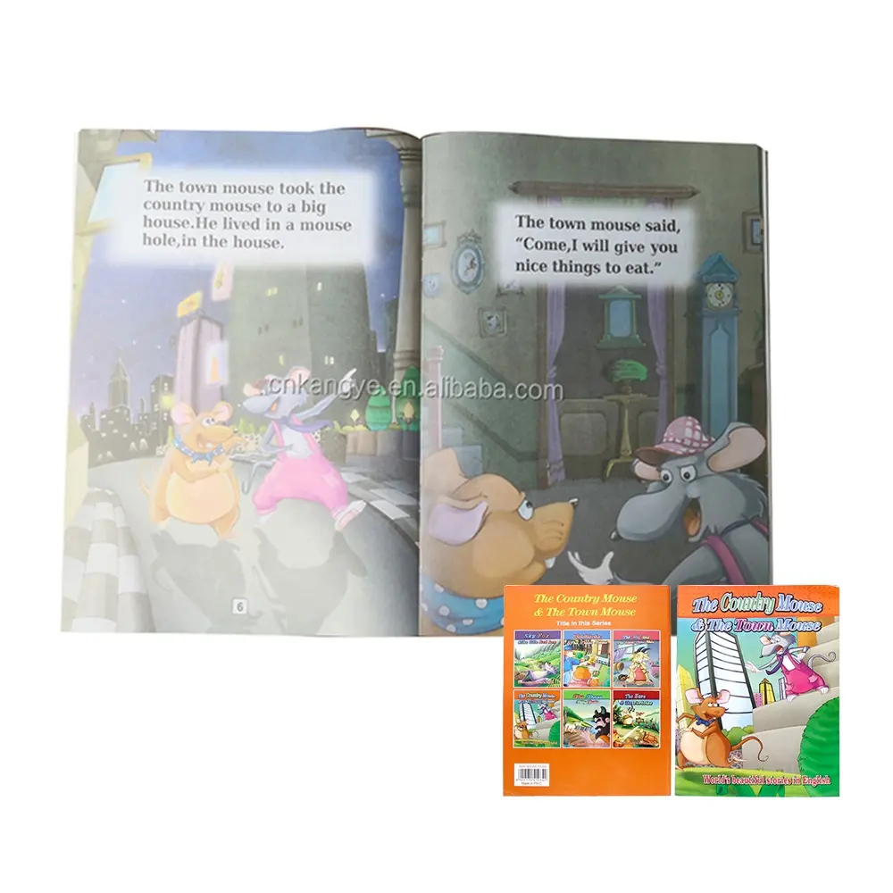 Manufacturer high quality full color printed English cartoon story children story books for suitable children