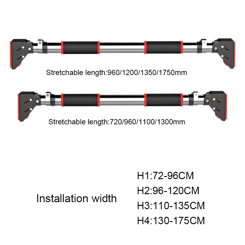 Multi-functional Fitness Adjustable Exercise Gym Portable Chin Up Door Wall Mounted Home Pull Up Bar