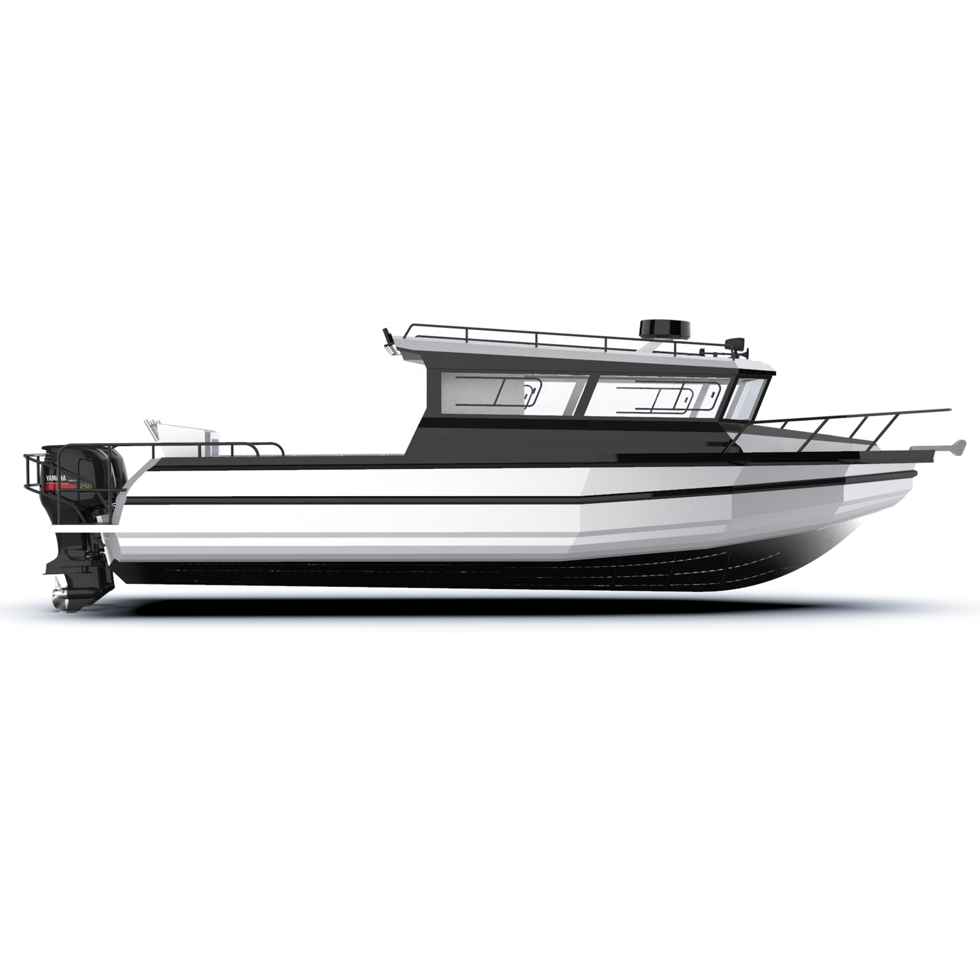 ALLSEA 9m new welded aluminum center cabin fishing boat yacht for sale