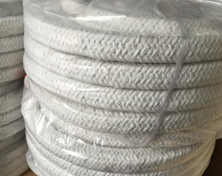 Manufacturer Direct Sale Heat Resistant Fire Protection Ceramic Fiber Yarn Rope for Gasket Heat Insulation Usage