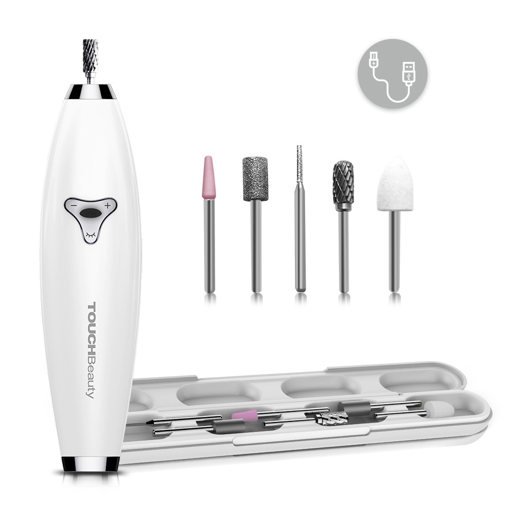 TOUCHBeauty 6 в 1 электрический пилка для ногтей электрический перезаряжаемый маникюрный педикюрный набор