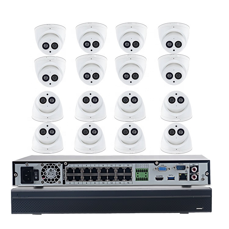 Горячая Распродажа 16ch cctv системы NVR4216-16P-4KS2 IPC-HDW4433C-A Бесплатная доставка камер КИТ
