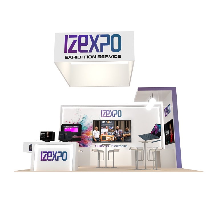 30MINS QUICK BUILD HIGH -END 20x20 trade show booth advertisement display wall exposition stand