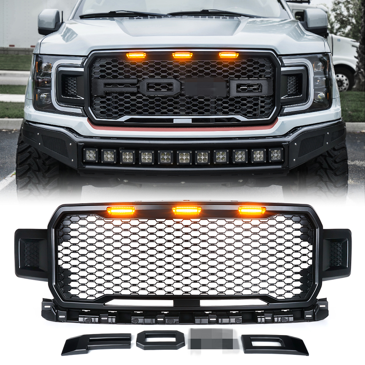 Передняя радиаторная решетка Spedking для FORD 18 + F150