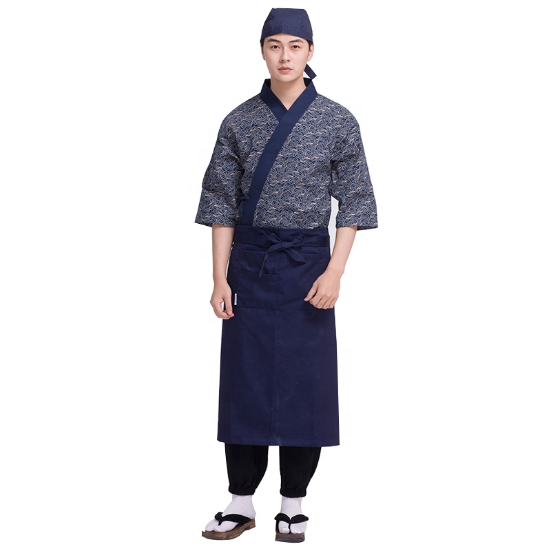 Суши-бар приготовить униформу izakaya Fukuya Teppanyaki традиционный шеф-повар равномерное 100% хлопок шаблон
