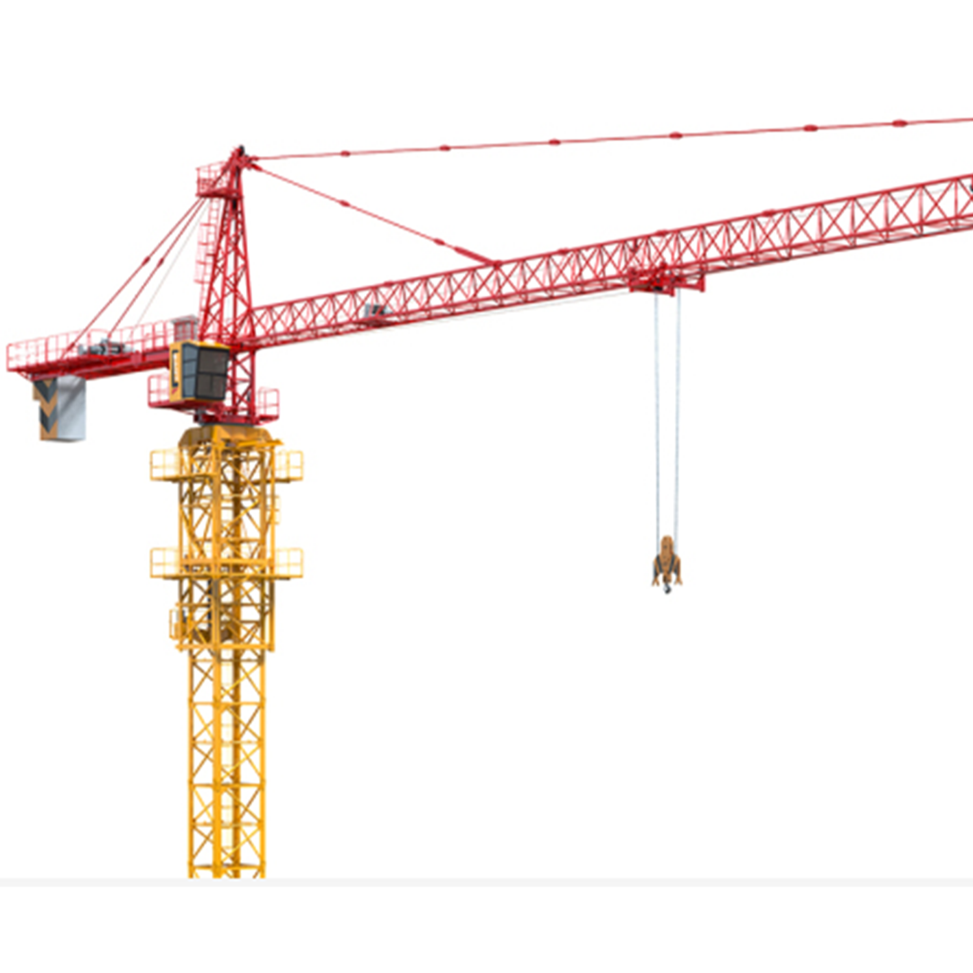 QTZ125(TC6018)-10Tons Mini Mobile Self Erecting Tower Crane Yellow Chile Italy India Moment