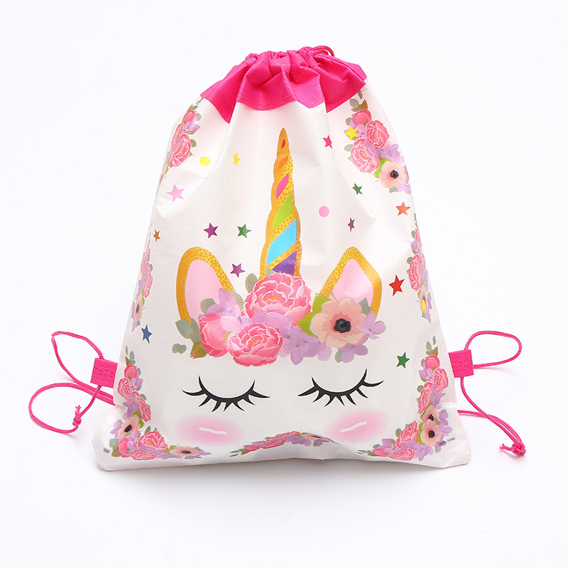 Стильный Фанни Единорог партии сумки-Drawstring партии пользу сумки для детей день рождения фантазии