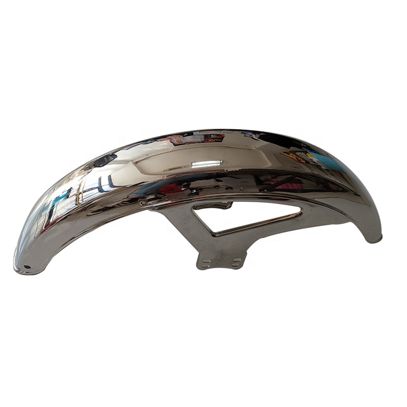 CQJB Hot sale custom Gloss silver Motorcycle Rear fender cover motorcycle mud guard