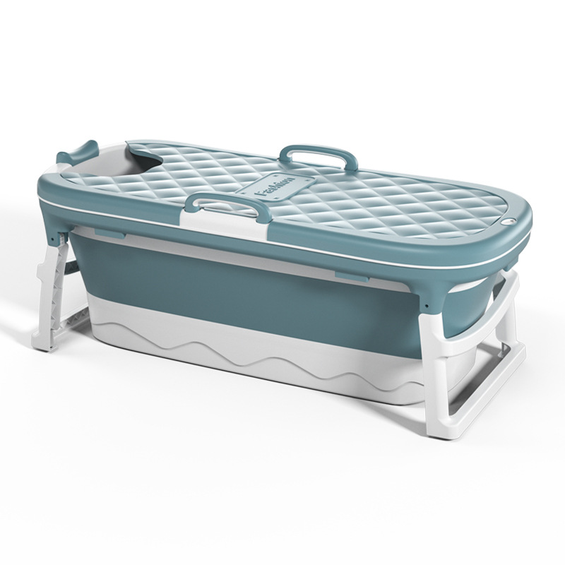 Freestanding Bathroom Folding Bucket Barrel Portable Plastic Adult Baby Movable Foldable Bath Tub Bathtub