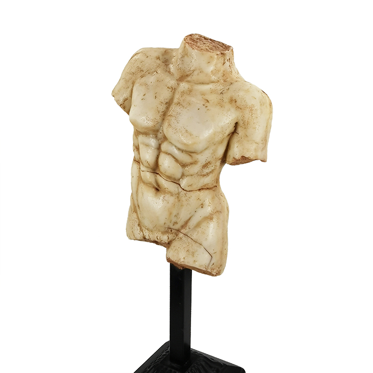 Retro Design Polyresin Headless Greek Bust Sculpture Resin Ornaments for Home Decoration