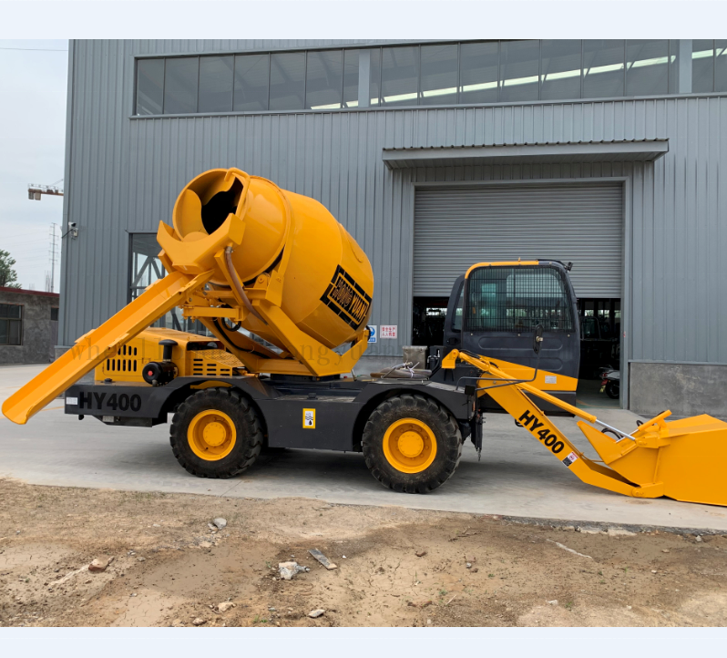 4.0 m3 4X4 fiori Ajax Diesel self loading cement mixer Propelled Small Concrete Mobile concrete mixer Truck for Sale