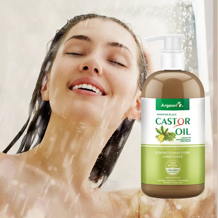 Private Label Organic African Black Castor Oil Shampoo And Conditioner For Growth And Repair Damaged Nourish Hair
