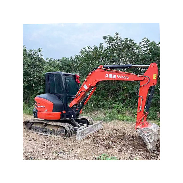 Экскаватор второй ручной KX155-5 Kubota, оригинальный японский экскаватор для строительства, гусеничный экскаватор с лезвием бульдозера