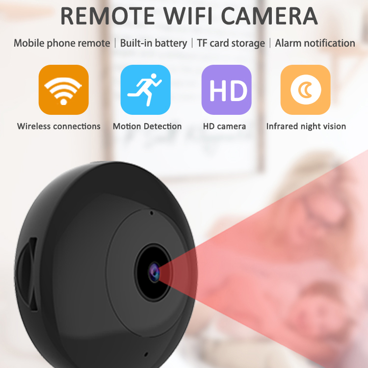 C2 camera WIFI security sports small camera upgrade cooling hole 1080 HD infrared night vision remote viewing camera