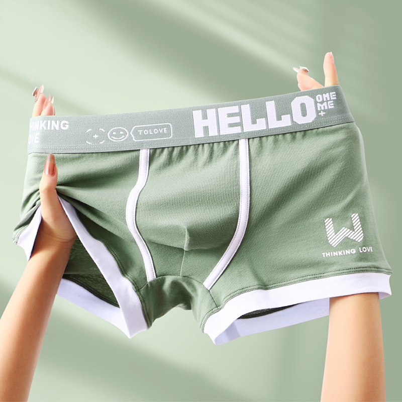 Breathable U Convex Man Panties Shorts Male Underpants Sexy Plus Size Sports Men Underwear Cotton