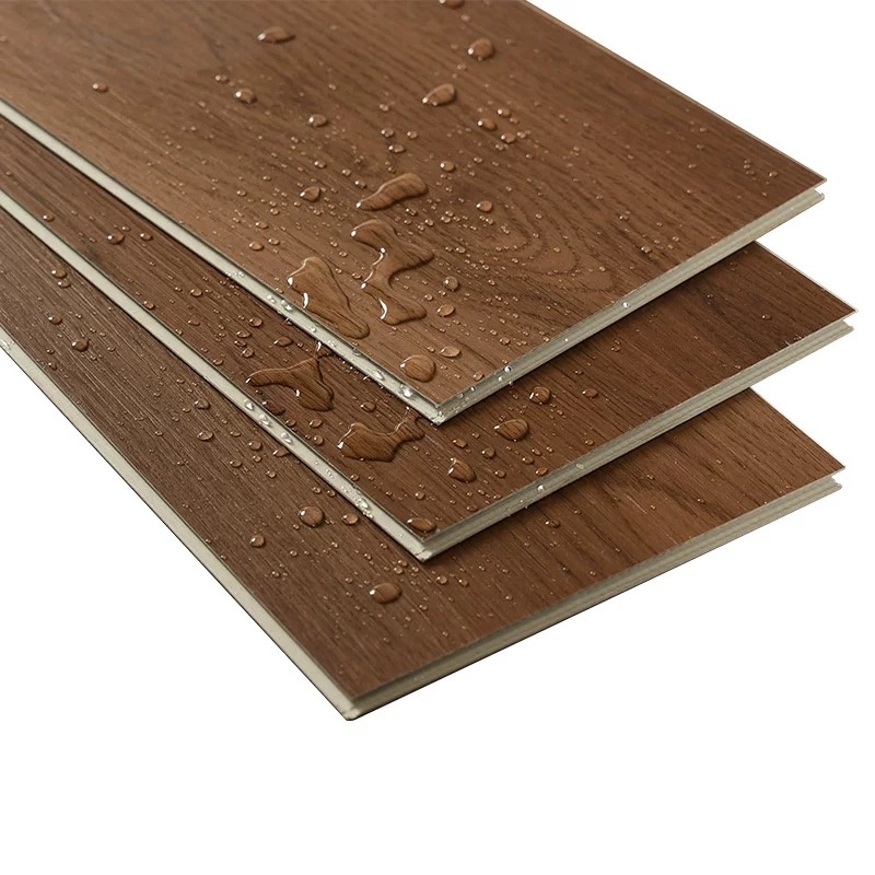 Waterproof Interlock Click PVC SPC Flooring with Cork Back 4mm 5mm 6mm European Design Style for Gym School Living Room Bedroom