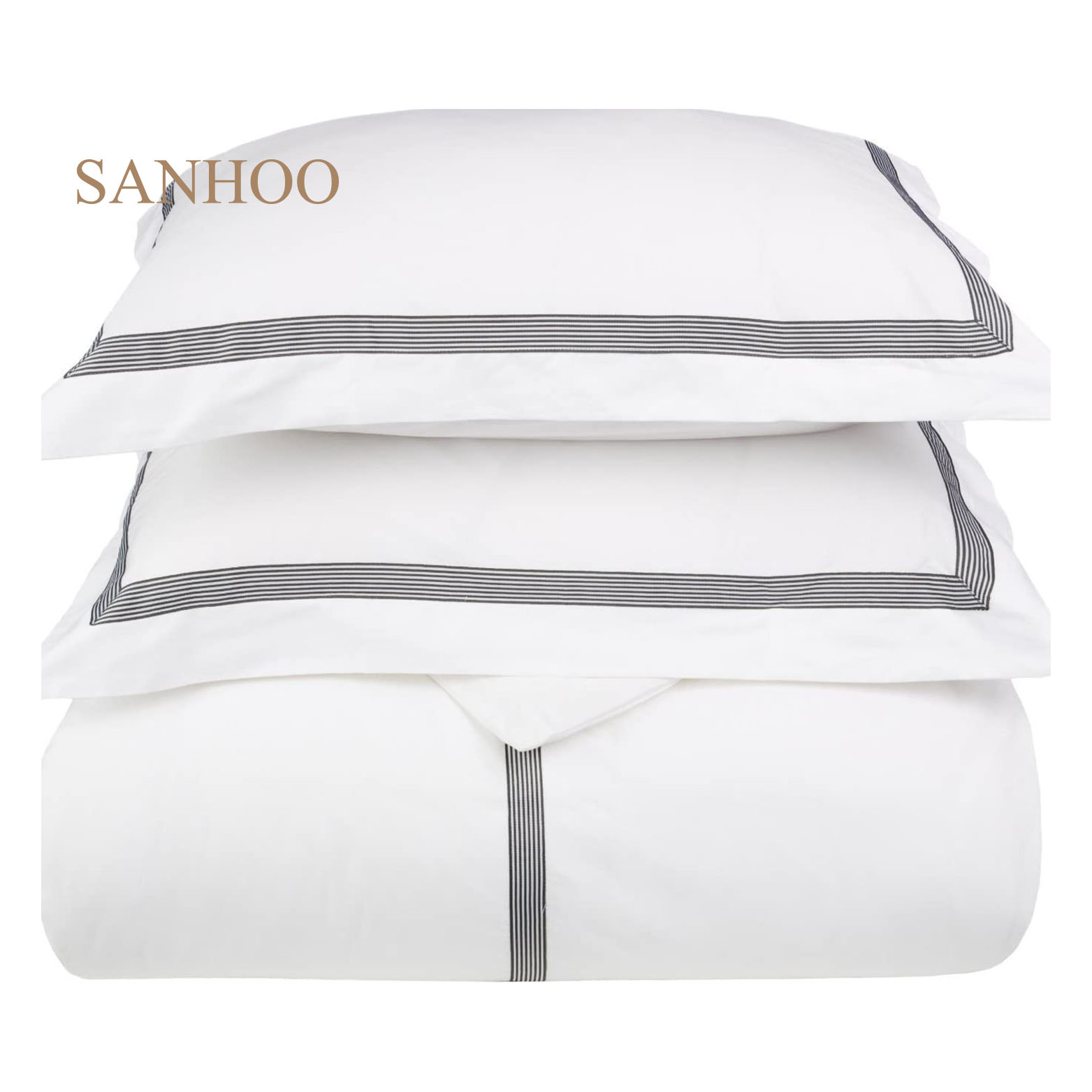 Постельное белье SANHOO Premium 600TC King из египетского хлопка, 100 хлопок