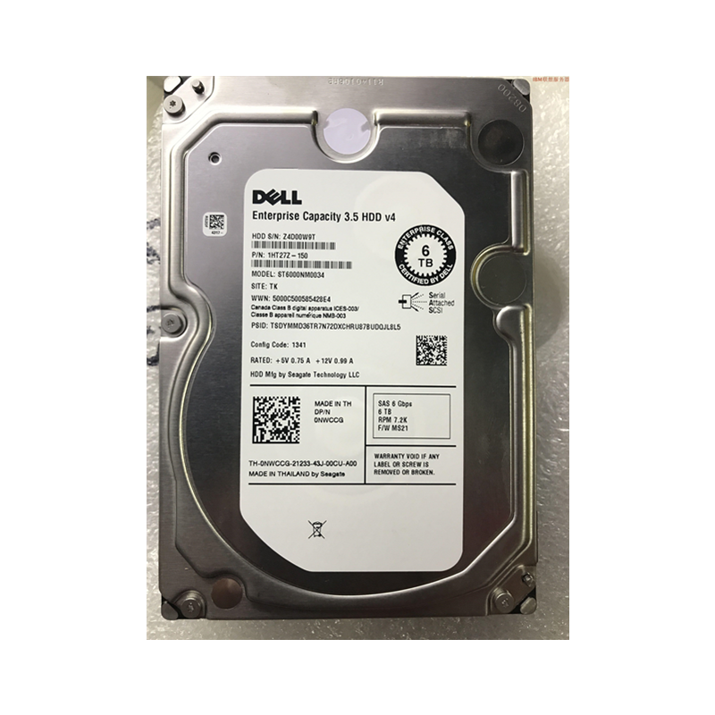 Оригинальный Dell 6 ТБ 7,2 K 3,5 SAS 6GB сервер hdd жесткий диск